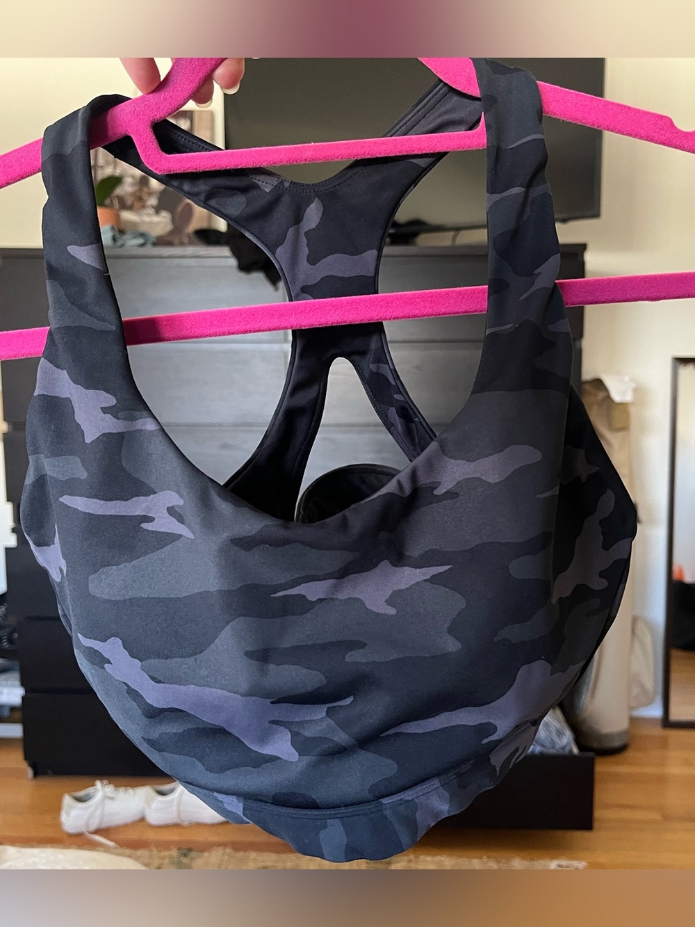Athleta  Black Camo Sports Bra S